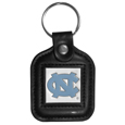 N. Carolina Tar Heels Square Leatherette Key Chain